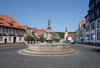 Vacha Markt mit Vitus-Brunnen